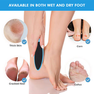 Meuleuse de pieds exfoliante professionnelle lime à pied en papier de verre Double face lime à pied en plastique avec logo personnalisé - Product Image 3