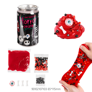 Custom Horror Prank Crystal Putty <b>Slime</b> Stretch Mud Play Dough <b>Slime</b> Kit With Black Skull Accessories Kids Diy <b>Toys</b> - Product Image 3