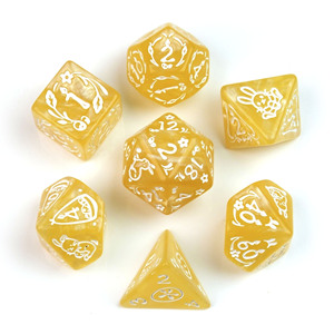 Venta al por mayor de plástico poliédrico Rpg DND D20, mármol acrílico, patrón de conejo de colores, <span class=keywords><strong>juego</strong></span> de <span class=keywords><strong>dados</strong></span> - Product Image 4