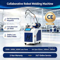 Nouveau robot collaboratif de soudage MIG à commande par glissement, sans programmation requise, haute capacité, sur chariot, certifié CE, pour l'acier