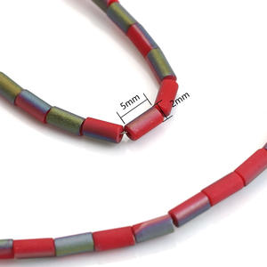 <span class=keywords><strong>Perles</strong></span> de cristal plaqué or 2x5mm, pour la fabrication de Bracelet, bâtons en verre mat, <span class=keywords><strong>perles</strong></span> de Jade - Product Image 5