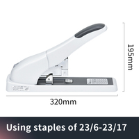 Agrafeuse métallique industrielle RS-2000 manuelle pour bureau, agrafeuse robuste pour reliure de livres