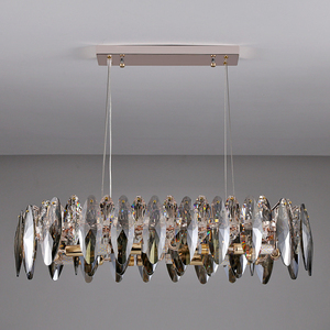 Haute Qualité Cristal Hôtel Décor Doré Lustre Pendentif <span class=keywords><strong>Suspension</strong></span> Luminaire Lampes De Luxe Cristal Lumières Lustre - Product Image 6