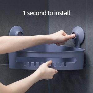 Taili TPR Materiale ABS Angolo Bagno Cesto Appeso Mensola <span class=keywords><strong>Doccia</strong></span> Shampoo Bagno Mensola del Supporto Dell'organizzatore di Immagazzinaggio Caddy Carrello - Product Image 4