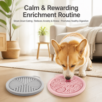 Tapis de léchage en silicone pour animaux de compagnie, gamelle anti-étouffement pour chiens et chats, plaque de léchage à alimentation lente, plateau d'alimentation anti-anxiété avec trou de suspension