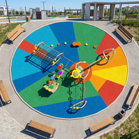 Équipement de terrain de jeu extérieur en acier galvanisé LLDPE en gros avec toboggan et balançoires, structure de jeu imperméable pour enfants