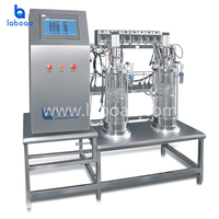 LABOAO Fermenteur en verre parallèle double de type armoire avec fonction de stérilisation à la vapeur pour la fermentation multi-groupe