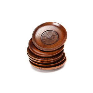 Di alta qualità rotonda 100% piatto di legno popolare piatto LOGO personalizzato piatto di cibo - Product Image 5