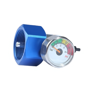 Adaptador de aluminio para uso de llenado de propano de <span class=keywords><strong>gas</strong></span> verde con medidores de presión de tanque de camping para accesorios de Paintball - Product Image 4