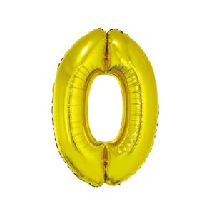 Palloncini per feste da 34 pollici decorazioni palloncino ad elio argento e <span class=keywords><strong>oro</strong></span> in vendita giocattoli per bambini numero 0 - Product Image 2