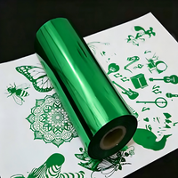 Feuille de PET réactive au toner pour usage textile, épaisseur 12-25 microns, lavable, longueur de rouleau ajustable pour la fabrication de cartes DIY, vente en gros OEM