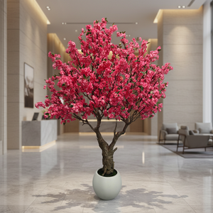 OH ARTS Arbre artificiel de cerisier <span class=keywords><strong>en</strong></span> fleurs personnalisé <span class=keywords><strong>pour</strong></span> la décoration de maisons, hôtels, mariages, centres commerciaux – Qualité supérieure <span class=keywords><strong>pour</strong></span> espaces commerciaux, vente <span class=keywords><strong>en</strong></span> gros - Product Image 2