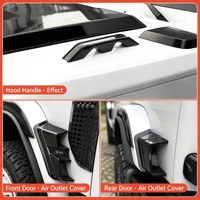 Pour Icar V23 : Cache de protection décoratif sport en ABS pour sortie d'air de passage de roue, installation facile