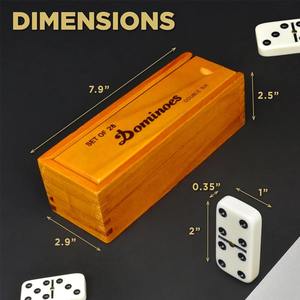 Juego de Dominó Queensell para Niños, Juegos de Mesa Clásicos, Dominó Doble 6, Juegos Familiares para Niños y Adultos - Product Image 2