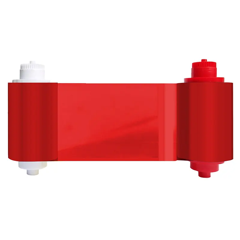 طابعة بطاقات PVC بشريط أحمر أحادي اللون لسطح مكتب البحر ، شريط طابعة التسامي للصبغ