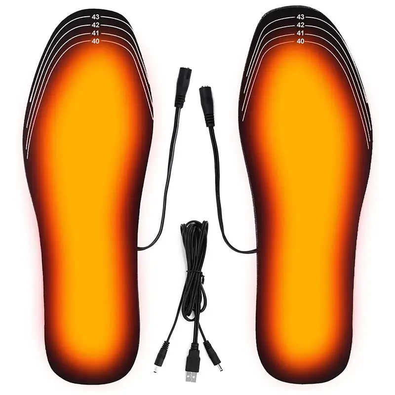 आउटडोर खेल हीटिंग पैर गर्म जुर्राब पैड चटाई विद्युत पैर वार्मिंग पैड सर्दियों गर्म यूएसबी गरम जूता Insoles