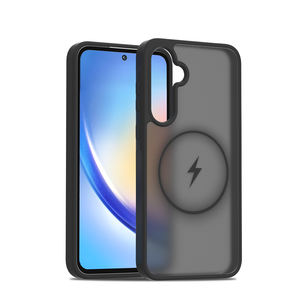 <span class=keywords><strong>Coque</strong></span> de téléphone magnétique sans fil transparente antichoc à effet peau en acrylique haute qualité pour Samsung <span class=keywords><strong>Galaxy</strong></span> A35 <span class=keywords><strong>5G</strong></span> - Nouveau - Product Image 1