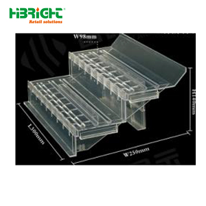 ขาตั้งจอแสดงผลอะคริลิคสองด้านใสแบบหนาทนทานตู้แช่แข็งแบบแนวตั้งทำจากโลหะ - Product Image 3