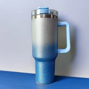 Taza de PC con aislamiento de acero inoxidable de doble capa de 40oz de primera generación, gran capacidad, termo al vacío moderno para fiestas, diseño de Vasos - Product Image 6