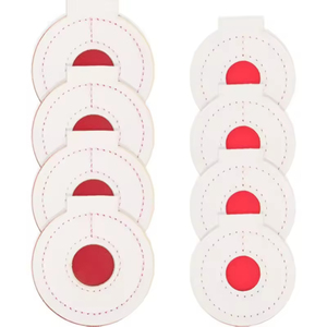 Durable PU Leather Outdoor Disc Targets Red White for <b>Shooting</b> Training & Precision Practice - Product Image 3
