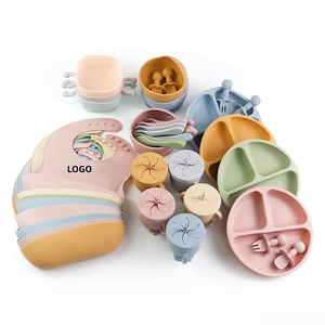 Productos de Seguridad para Bebés, Plato de Alimentación para Niños con Separador, Libre de BPA, No Tóxico, de Grado Alimenticio, con Cuchara - Product Image 5