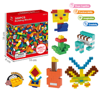 Kit de Juguetes Electrónicos DIY, 500 Piezas, Bloques de Construcción Clásicos de Plástico Compatibles con las Principales Marcas, Juego de 300 Bloques de Construcción Básicos