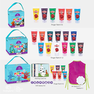 Juego de pintura de dedos lavable para niños ecológicos, 6 colores, juego de acrílico no tóxico, juguetes de dibujo para niños - Product Image 5