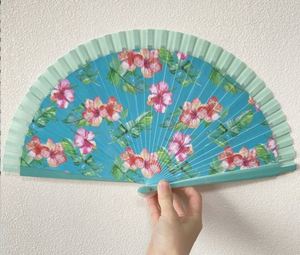 พัดไม้พับลายเพ้นท์แบบพื้นเมืองสเปนสำหรับงานอีเว้นท์ - Product Image 4