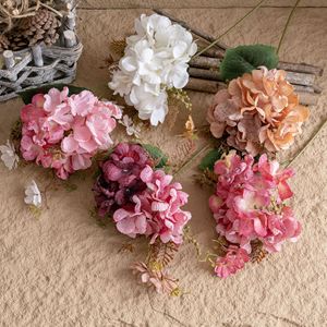 Floral Note Ink Rhyme Wedding Ins Style <b>Artificial</b> <b>Flowers</b> Snowflake <b>Hydrangea</b> for Home Decoration Cross-Border Wholesale - Product Image 4