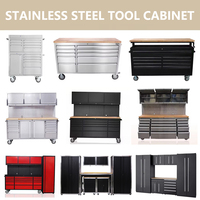 [Expédition Rapide] Armoire d'Outils en Acier Inoxydable Vente en Gros, Meuble de Rangement Utilitaire pour Quincaillerie, Anti-Déformation, Coffre à Outils de 72 Pouces
