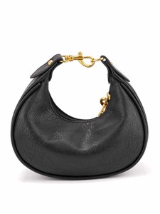 Sac vintage noir en forme de croissant avec breloque cerise, sac à main pour un style décontracté et urbain - Product Image 4
