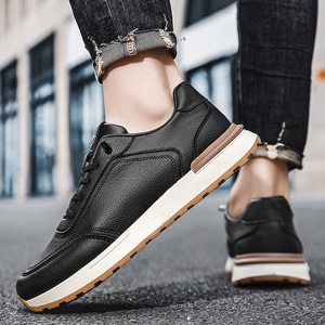 Nouvelles chaussures de marque tendance pour hommes, prix bas, seulement 60, baskets décontractées en cuir PU, exportation Afrique, usine JINJIANG, chaussures de marque personnalisées - Product Image 3