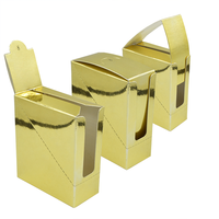 Boîte en papier métallisé doré personnalisable en matériaux recyclés pour présentoir de barres chocolatées, avec revêtement UV, gaufrage et ouverture facile – Offre Spéciale