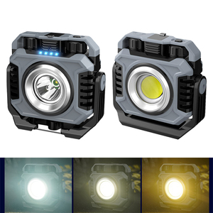 Lampe de travail multifonctionnelle à double face en verre, aimant puissant, rechargeable par USB, haute luminosité, lampe torche moderne pour le camping en plein air - Product Image 4