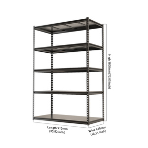Rak Baja Tanpa Baut Berkualitas Tinggi, Dapat Disesuaikan, 200kg/Lapisan, Sistem Rak Penyimpanan Bertumpuk untuk Gudang dan Garasi - Product Image 3