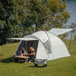 <span class=keywords><strong>Mobi</strong></span> Garden 15D tela Oxford espaciosa habitación trasera tienda de campaña postes de aluminio de doble puerta impermeable protección UV tienda de túnel - Product Image 4