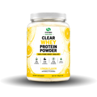 Poudre d'Isolat de Protéine de Lactosérum Transparente OEM ODM Saveur Citron 900g Protéine de Lactosérum de Bovins Élevés en Pâturage 25g de Protéines Faible Teneur en Sucre Nutrition Sportive Marque Privée