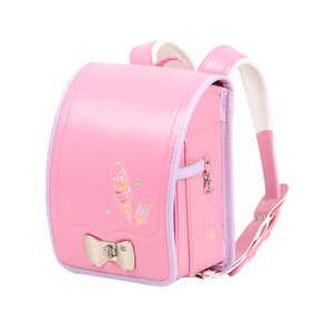 Pink Japanese Style Kindergarten <b>Backpack</b> With Flap Lock Unisex School Bag Breathable Waterproof Ultralight Design - Product Image 1