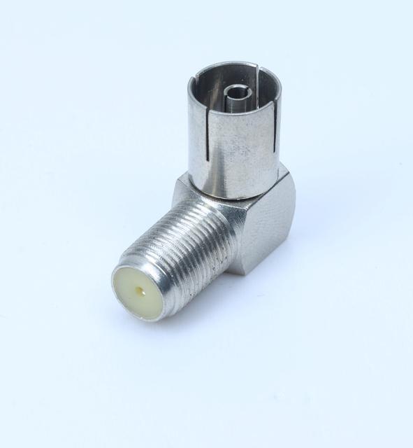 F to TV Adapter Cable TV F Connector to PAL Type Adaptor Female to Female Right Angle With Professional Technical Support