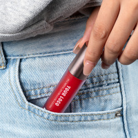 Brillo Labial Vegano con Etiqueta Personalizada, Hidratante, 6 Tonos, con Sensación Refrescante de Mentol, Suave, Voluminizador e Hidratante