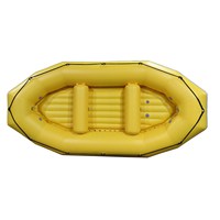 Raft en PVC rose de 12 pieds / 3,65 m pour 6 personnes / Résistant à l'usure et aux UV / Bateau pneumatique pour le rafting en eaux vives