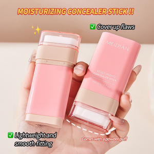 MEIDIAN 20g Wasserfester Feuchtigkeitsspendender <span class=keywords><strong>Concealer</strong></span> & Foundation-Stick mit Doppelkopf und Puderquaste für Alle Hauttypen - Product Image 3