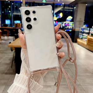 Coque transparente antichoc intégrée en TPU pour <span class=keywords><strong>Samsung</strong></span> S26 Ultra, compatible S24 S25 A15 A56, avec passant de ceinture - Product Image 1