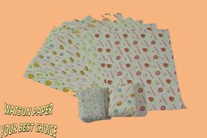 Custom <b>Greaseproof</b> PE Coated Virgin Kraft <b>Paper</b> Bag for Hamburger and Sandwich Wrapping with Release and Baking Function - Product Image 5