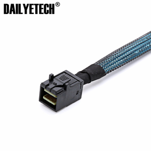Cable SAS SATA SFF-8643 a 4 SFF-8482, conector interno Mini SAS HD a 4 SFF-8482, 1m, con puerto de alimentación de 15 Pines, divisor - Product Image 5
