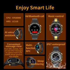 Reloj Inteligente DF EDS SK4 Pro Max HD con Llamadas Bluetooth, Control de Música NFC, Asistente de Voz con IA, Visualización de Mensajes, Resistente al Agua IP67, 300 mAh - Product Image 2
