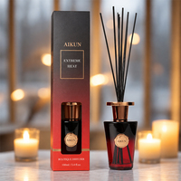 AIKUN Boîte Cadeau Flexible Personnalisable Luxe Vente en Gros Diffuseur de Parfum d'Ambiance Longue Durée en Rotin Naturel