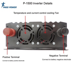 Convertisseur intelligent portable AC/DC monophasé à onde sinusoïdale pure 1500 W 48 V 220 V avec transformateur en cuivre véritable 50/60 Hz - Product Image 4