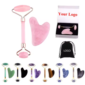 Rose Quartz Jade Roller Gua Sha