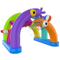 Structure de jeu gonflable Yoyo sur le thème des animaux, en PVC, pour l'extérieur, installation facile, divertissement pour enfants
